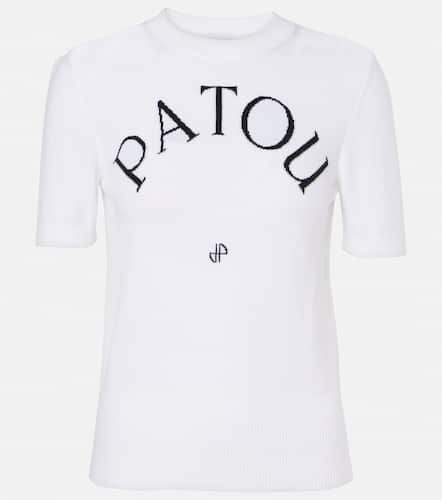 Logo jacquard cotton-blend top - Patou - Modalova