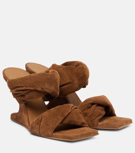 Twisted Cantilever 80 suede mules - Rick Owens - Modalova