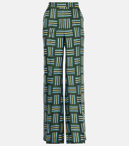 Printed high-rise silk wide-leg pants - Dorothee Schumacher - Modalova