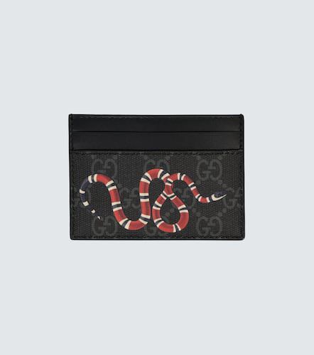 Kingsnake print GG Supreme cardholder - Gucci - Modalova