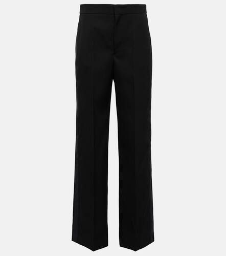 Scarly satin-tape wide wool pants - Isabel Marant - Modalova