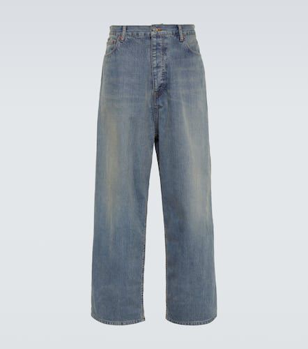 Jeans anchos impermeables de tiro medio - Balenciaga - Modalova