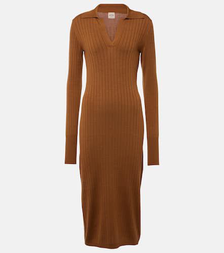 Ribbed-knit silk and cotton midi dress - Tod's - Modalova