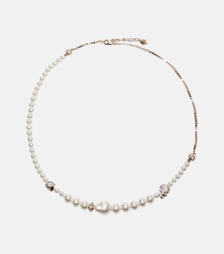 Collar Skull de perlas sintéticas - McQueen - Modalova