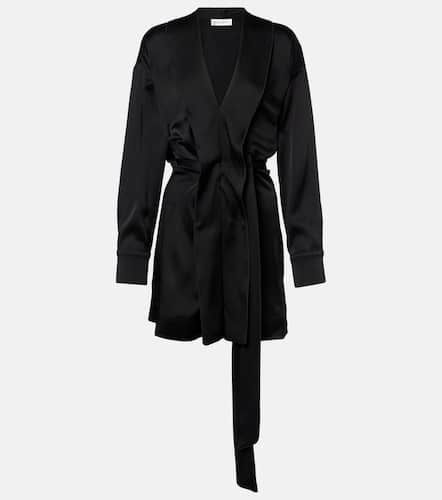 Robe portefeuille en satin - Victoria Beckham - Modalova