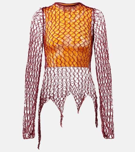 Open-knit sweater and printed crop top set - Etro - Modalova