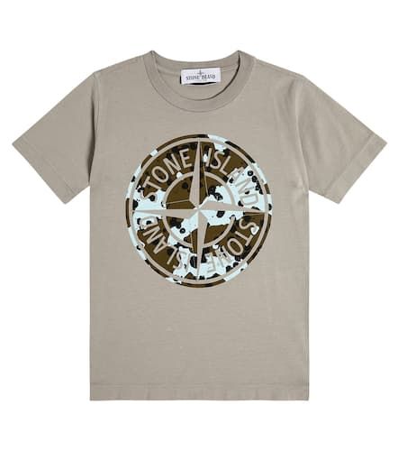 Bedrucktes T-Shirt aus Baumwolle - Stone Island Junior - Modalova