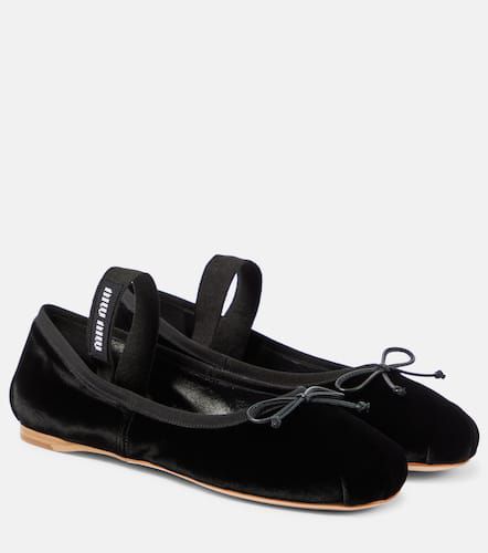 Miu Miu Ballerinas aus Samt - Miu Miu - Modalova