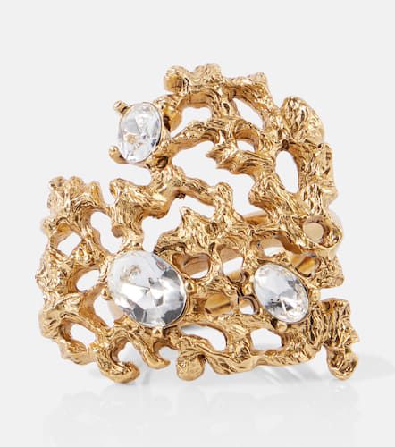 Coral Heart embellished ring - Oscar de la Renta - Modalova