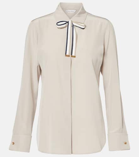 Apollo bow-detail silk crÃªpe blouse - Max Mara - Modalova