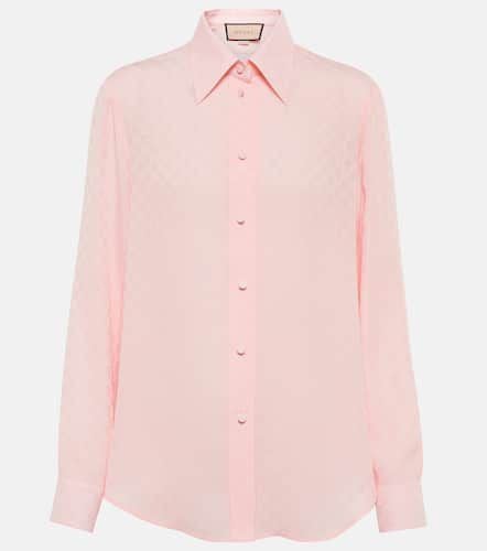 Gucci GG silk crÃªpe shirt - Gucci - Modalova