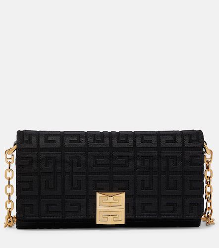 G embroidered canvas wallet on chain - Givenchy - Modalova