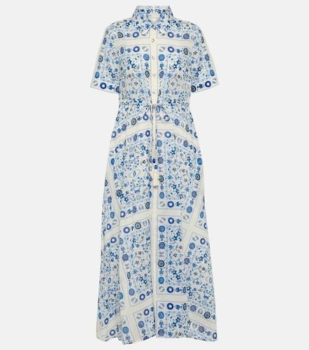 Vestido midi de algodón estampado - Tory Burch - Modalova