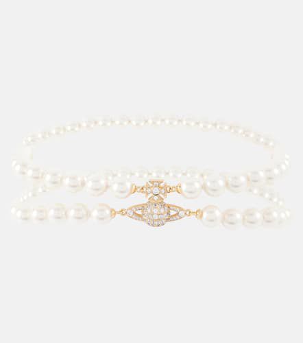 Choker Graziella con perle bijoux e cristalli - Vivienne Westwood - Modalova