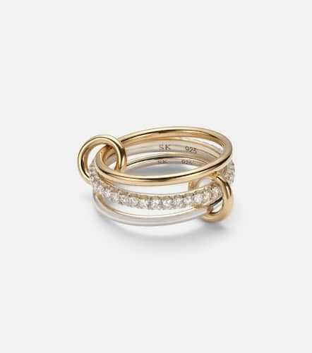 Tigris SG 18kt gold and sterling ring with diamonds - Spinelli Kilcollin - Modalova
