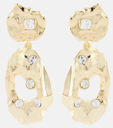 Crystal-embellished drop earrings - Oscar de la Renta - Modalova