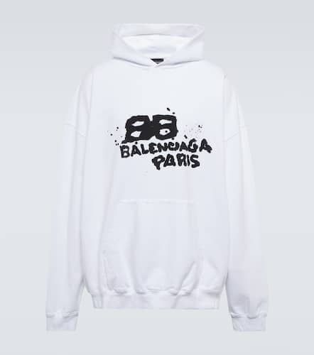 Balenciaga Logo cotton hoodie - Balenciaga - Modalova
