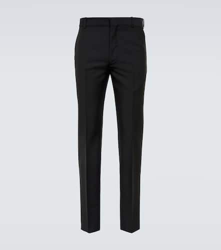 Pantalones slim de lana y mohair - Alexander McQueen - Modalova