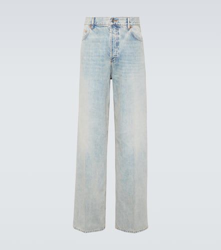 Jeans anchos con efecto desgastado - Valentino - Modalova