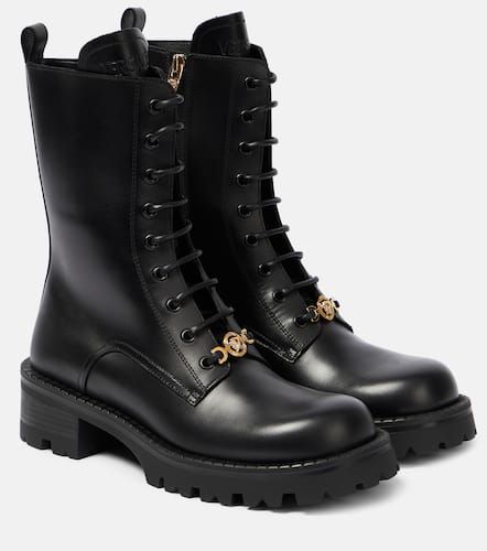 Vagabond leather lace-up boots - Versace - Modalova