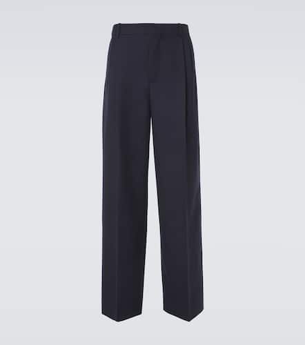 Pantalones anchos de franela de lana - Loewe - Modalova