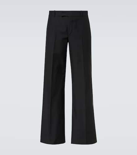 Low-rise wool and mohair wide-leg pants - Alexander McQueen - Modalova