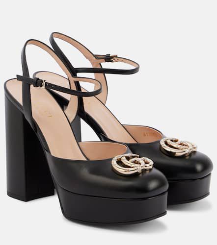 Pumps Double G in pelle con plateau - Gucci - Modalova