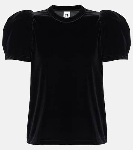 Ruffled velvet T-shirt - Noir Kei Ninomiya - Modalova