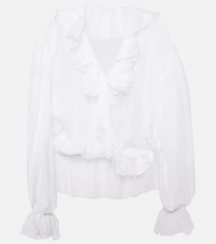 Blusa de chifón de seda con volantes - Dolce&Gabbana - Modalova
