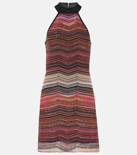 Vestido corto metalizado en zigzag - Missoni - Modalova