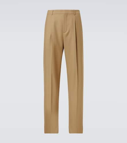 High-rise wool gabardine tapered pants - Saint Laurent - Modalova