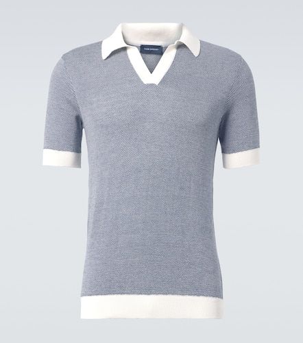 Polo de algodón y lino - Thom Sweeney - Modalova