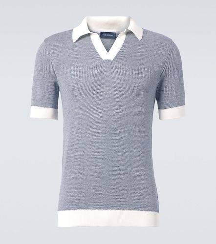 Polo de algodón y lino - Thom Sweeney - Modalova