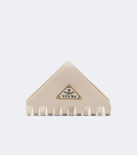 Fermaglio per capelli con logo - Prada - Modalova