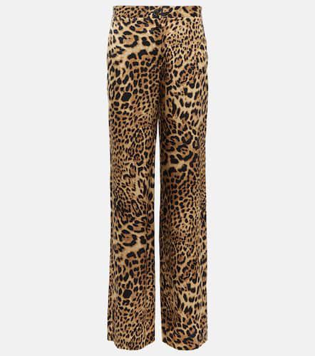 Germain leopard-print silk straight pants - Nili Lotan - Modalova
