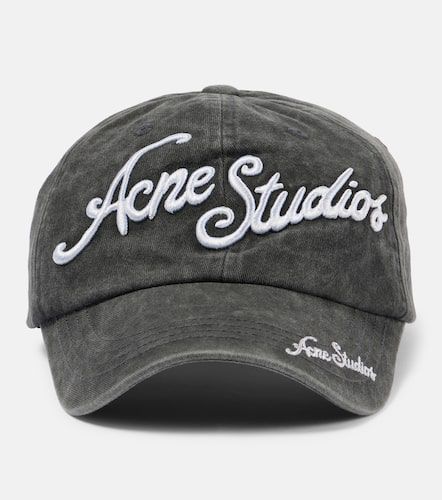 Logo embroidered cotton baseball cap - Acne Studios - Modalova