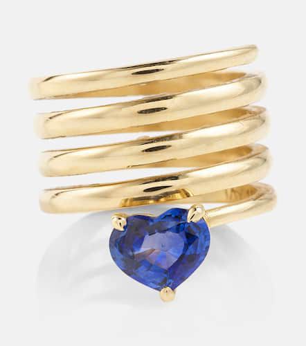 Ring aus 18kt Gelbgold mit Saphir - Shay Jewelry - Modalova