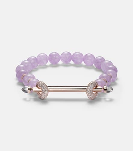 Pulsera Chakra de oro rosa de 18 ct con amatistas y diamantes - Ananya - Modalova