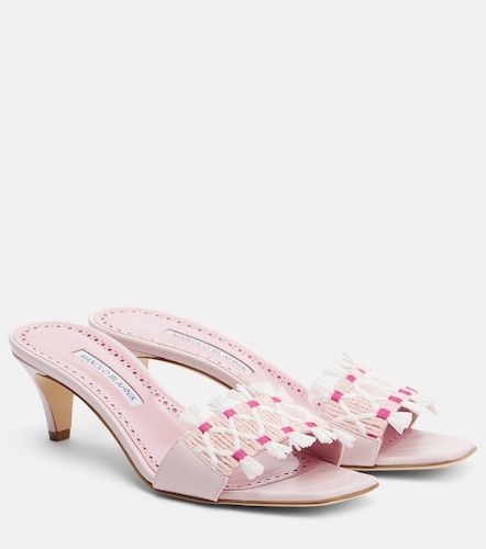 More embroidered leather mules - Manolo Blahnik - Modalova