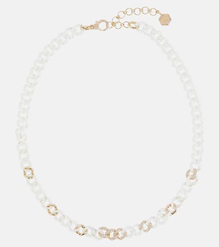 Pavé Medium 18kt chain necklace with diamonds - Shay Jewelry - Modalova