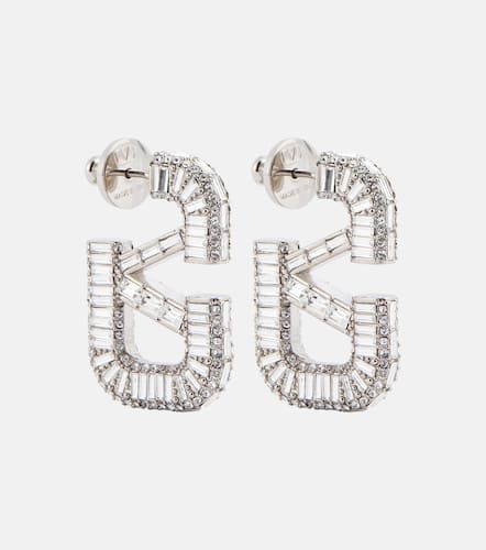 VLogo crystal-embellished earrings - Valentino - Modalova