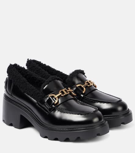 Shearling-lined leather loafers - Tod's - Modalova