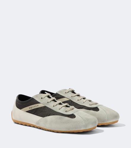 McQueen Boxe suede-trimmed sneakers - McQueen - Modalova