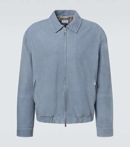 Leather blouson jacket - Brunello Cucinelli - Modalova