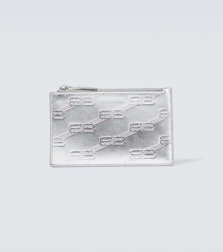 Portemonnaie BB aus Metallic-Leder - Balenciaga - Modalova