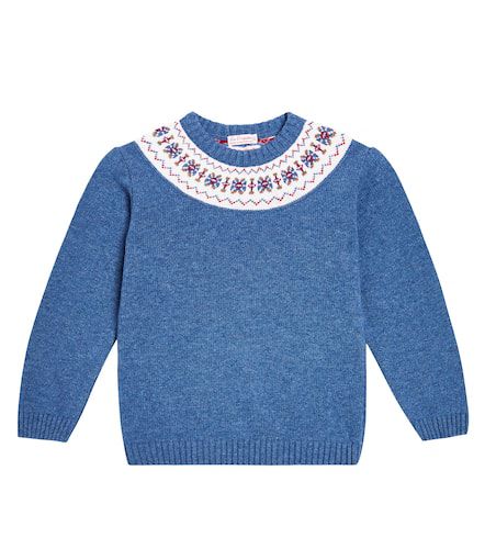 Fair Isle wool-blend intarsia sweater - La Coqueta - Modalova