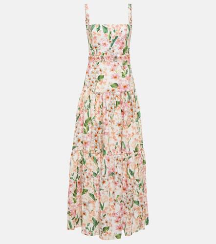 Lima floral linen maxi dress - Agua by Agua Bendita - Modalova