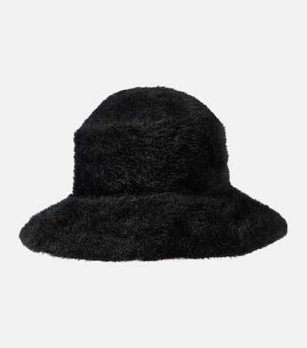 Logo embroidered bouclÃ© bucket hat - Saint Laurent - Modalova