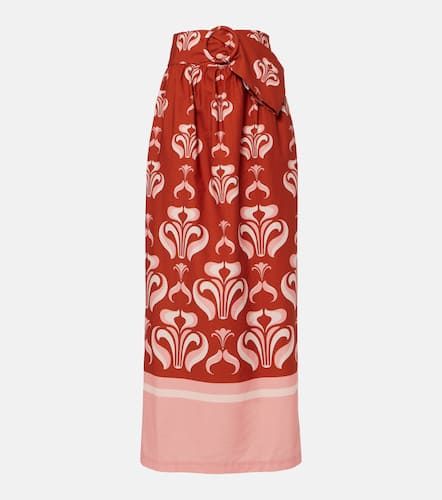 Printed cotton maxi skirt - Adriana Degreas - Modalova