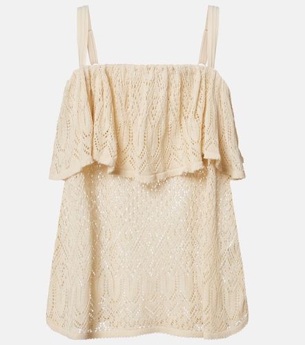 Mahon knitted ruffled lace top - Zimmermann - Modalova